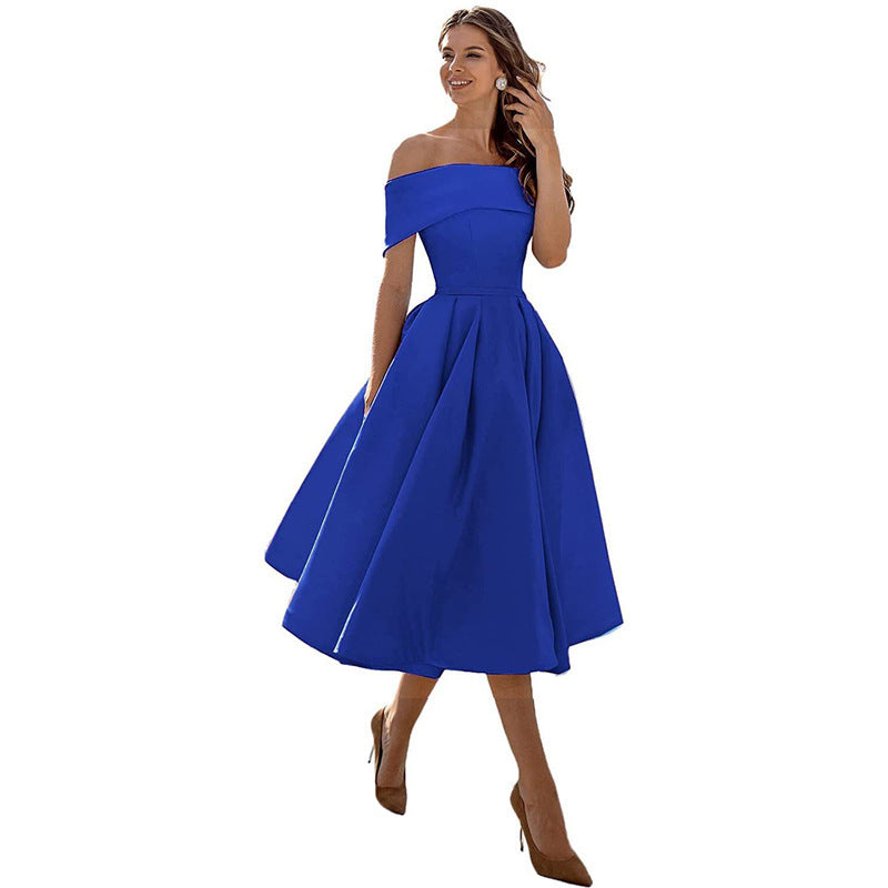 Charlotte – Modieuze Strapless Zijden Feestjurk
