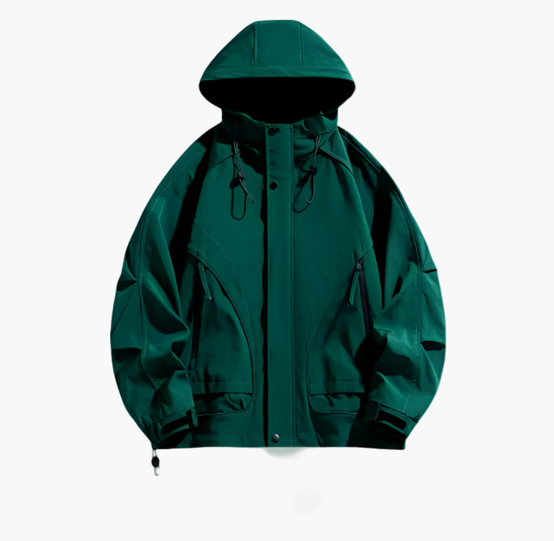 Heren Winddichte Outdoor Jas – Sportieve Waterdichte Windbreaker voor Avonturen en Dagelijks Gebruik