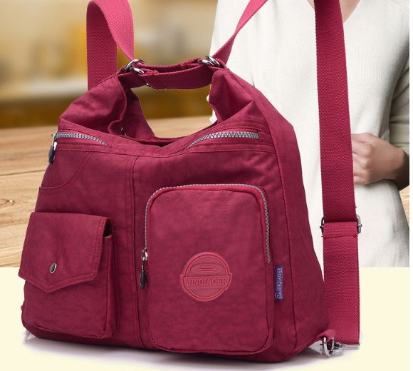 Ruth – Luxe Waterdichte Nylon Schoudertas met Grote Capaciteit