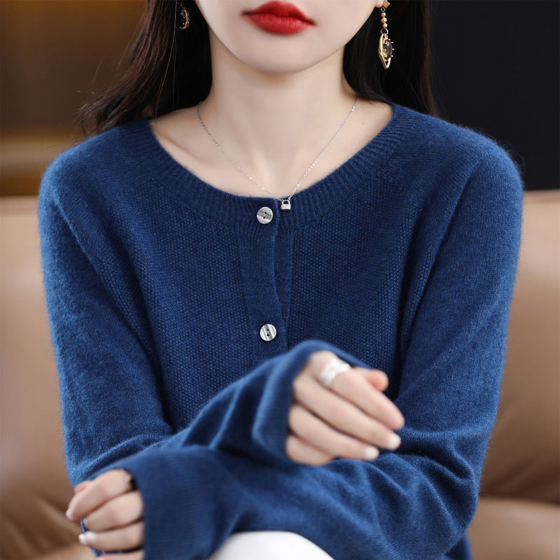 Nicole – Losvallende Cashmere Cardigan voor Dames