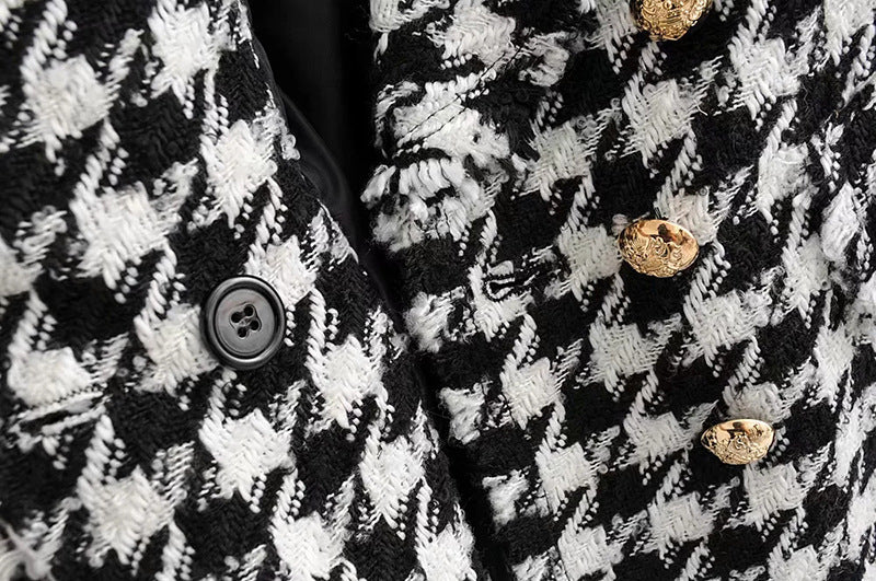 Diana – Retro Dikke Ruitenblazer voor Dames