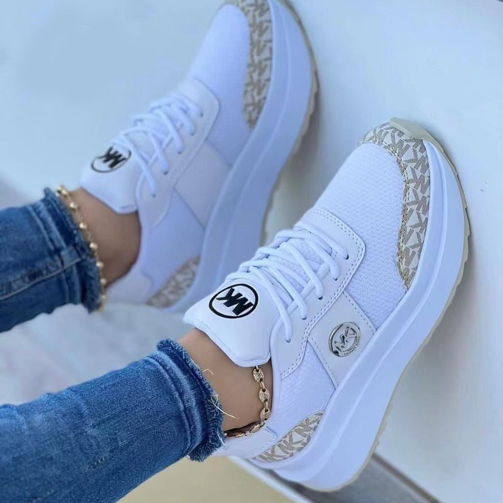 Ashley – Dikke Zool Kleurgeblokte Sneakers