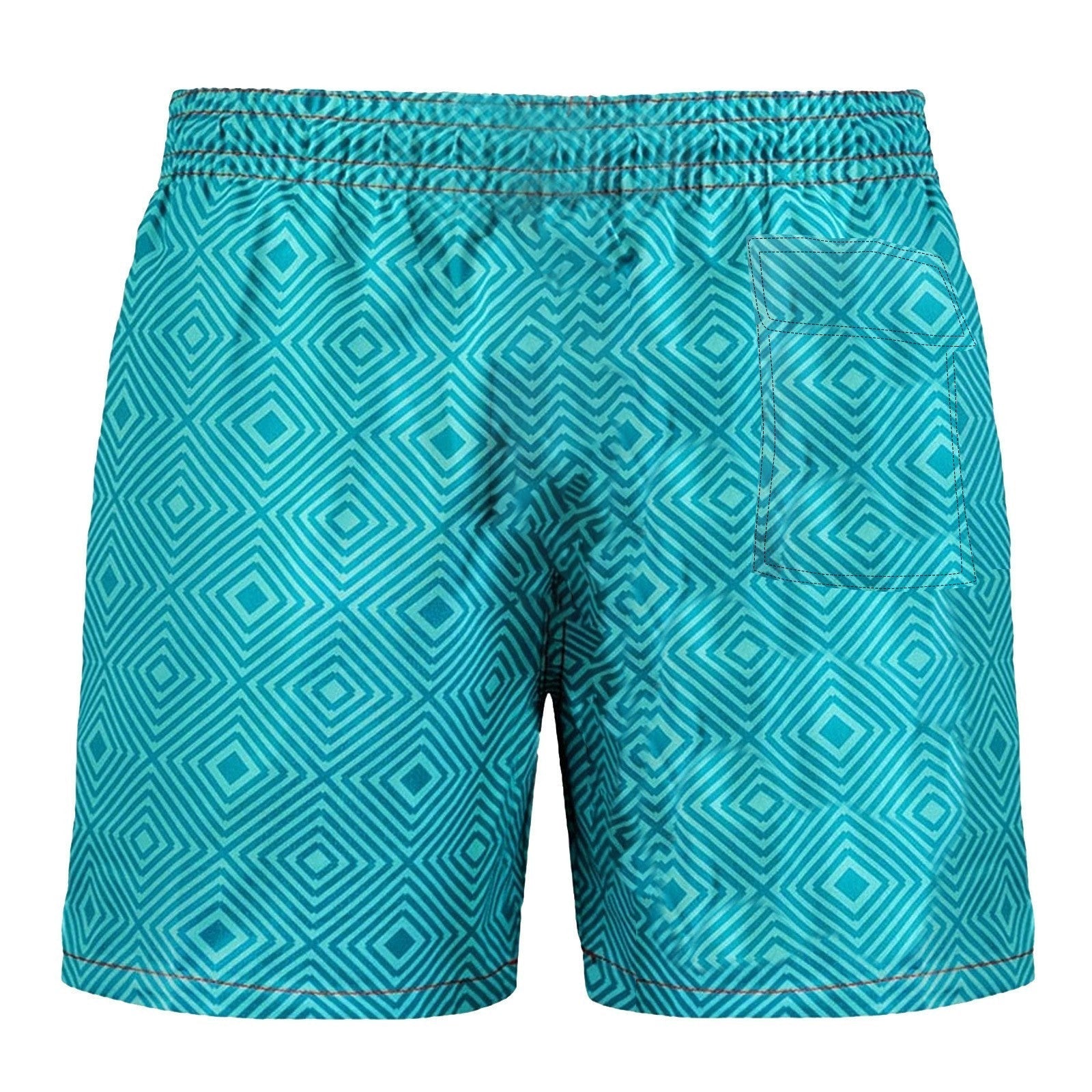 Heren Zwemshort met Tropische Print – Sneldrogende Zwembroek voor Strand en Vakantie