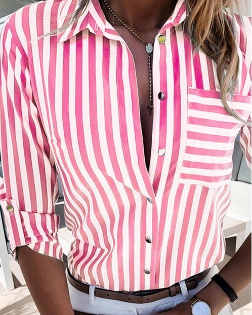 Kate – Gestreepte Damesblouse