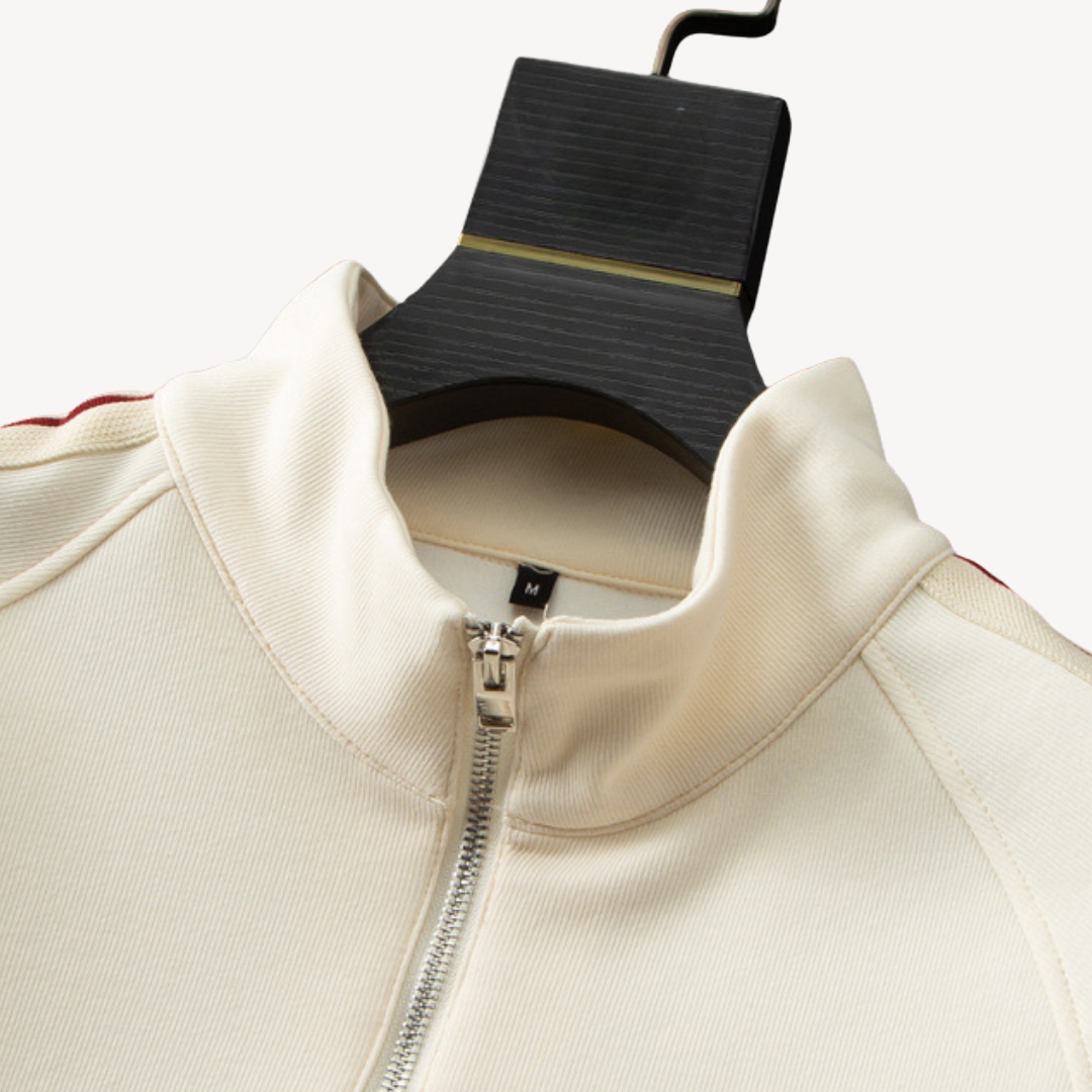 Heren Joggingpak Sportief & Casual – Comfortabele Set met Halve Rits