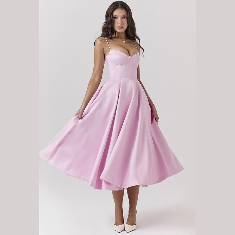 Ruby – Stalen Ring Swing Jurk met Corset
