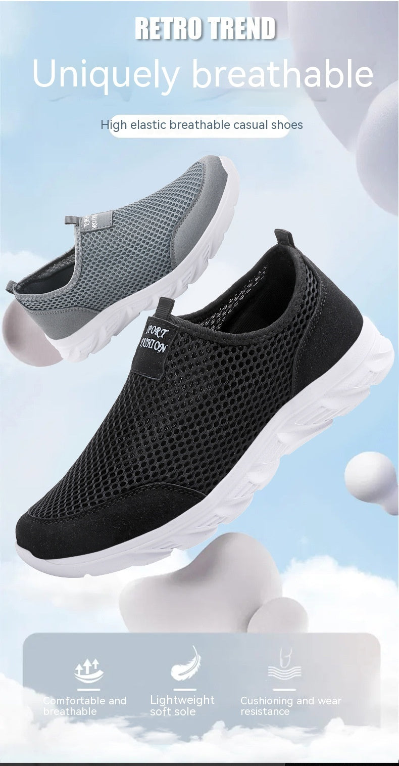 Kelvin – Ademend Zomer Mesh Instap Sneakers Lichtgewicht Reis Schoenen
