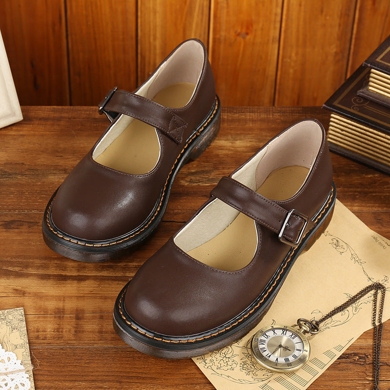 Harriet – Lage Retro Schoenen in Preppy Stijl van Vegan Leer
