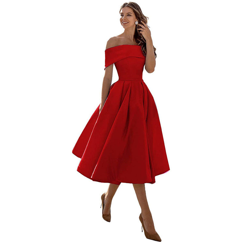 Charlotte – Modieuze Strapless Zijden Feestjurk
