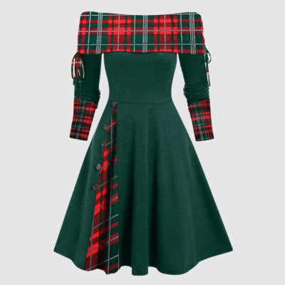 Michelle – Elegante Swingjurk met Eén Schouder