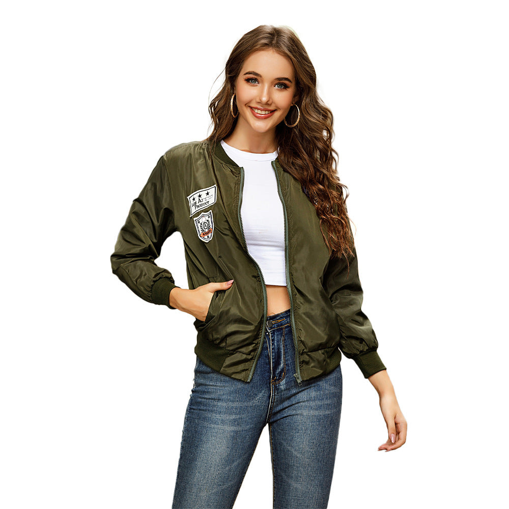Nicholas – Slimfit Baseballjack met Applique