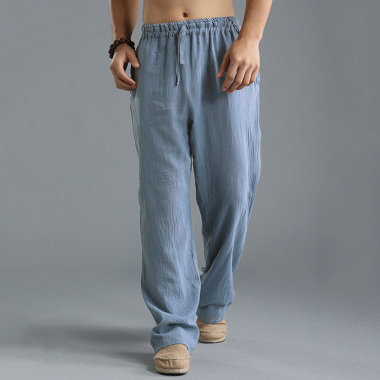 Mick – Ademend Linnen Losse Casual Sportbroek