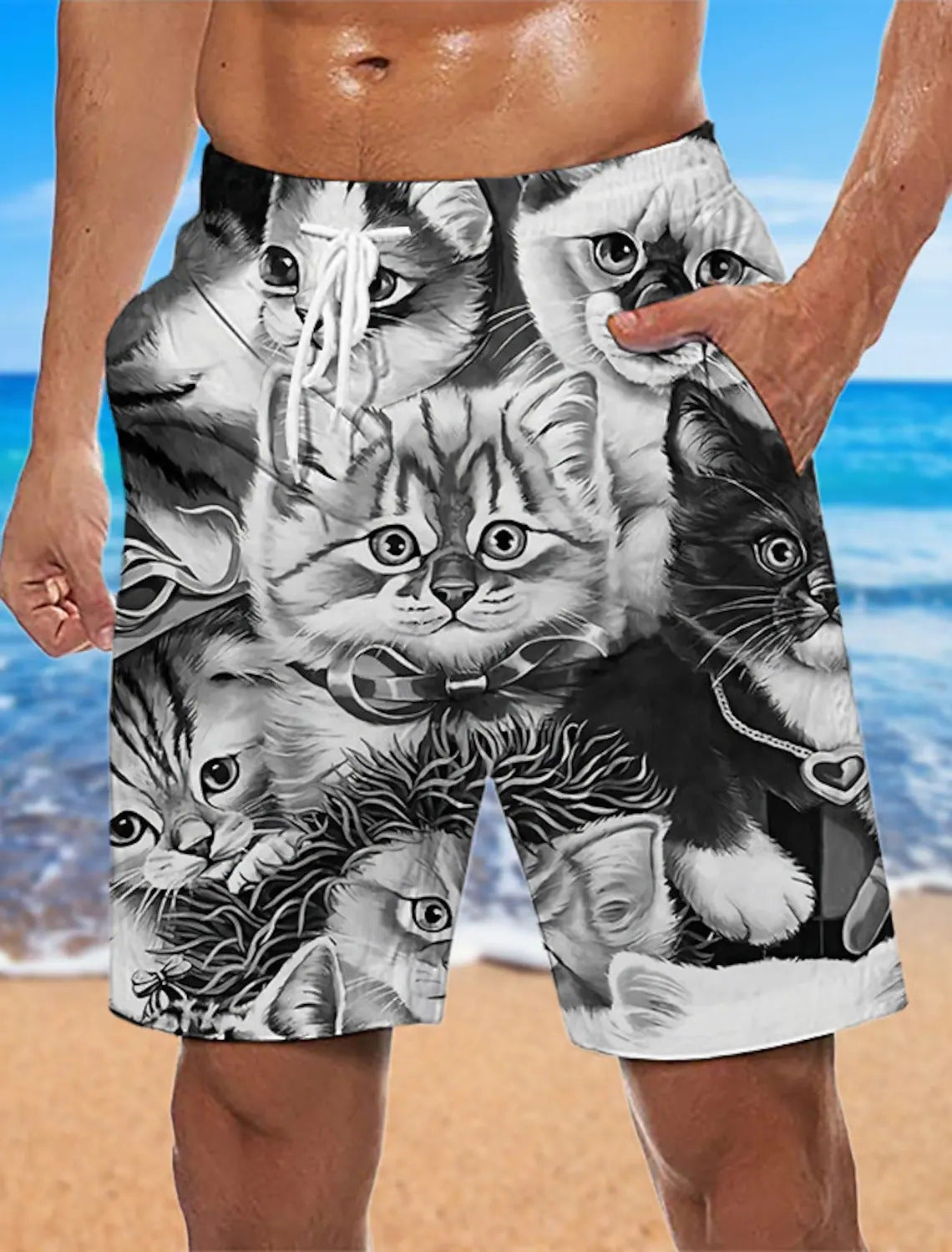 Stan – Losse Strandbroek met 3D-Print