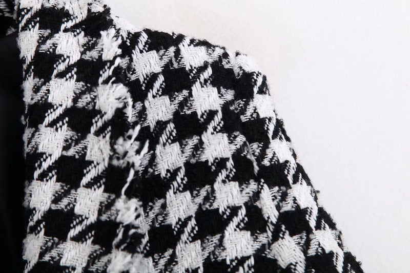 Diana – Retro Dikke Ruitenblazer voor Dames