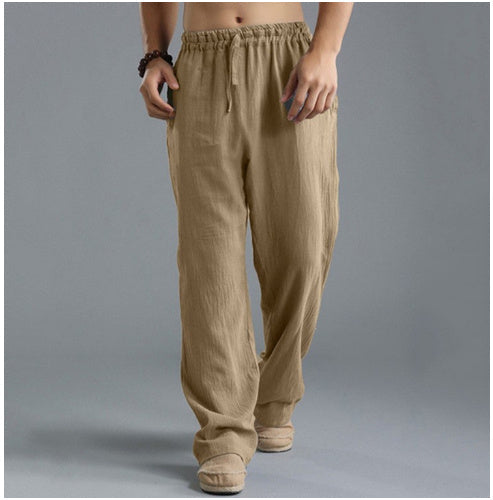 Mick – Ademend Linnen Losse Casual Sportbroek