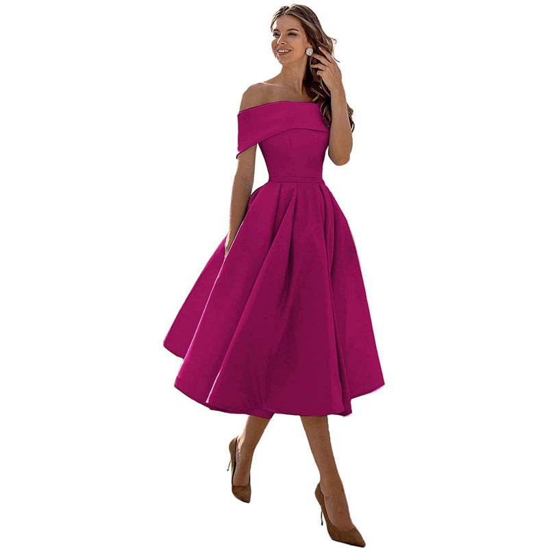Charlotte – Modieuze Strapless Zijden Feestjurk