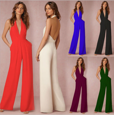 Wendy – Mouwloze Halter Jumpsuit
