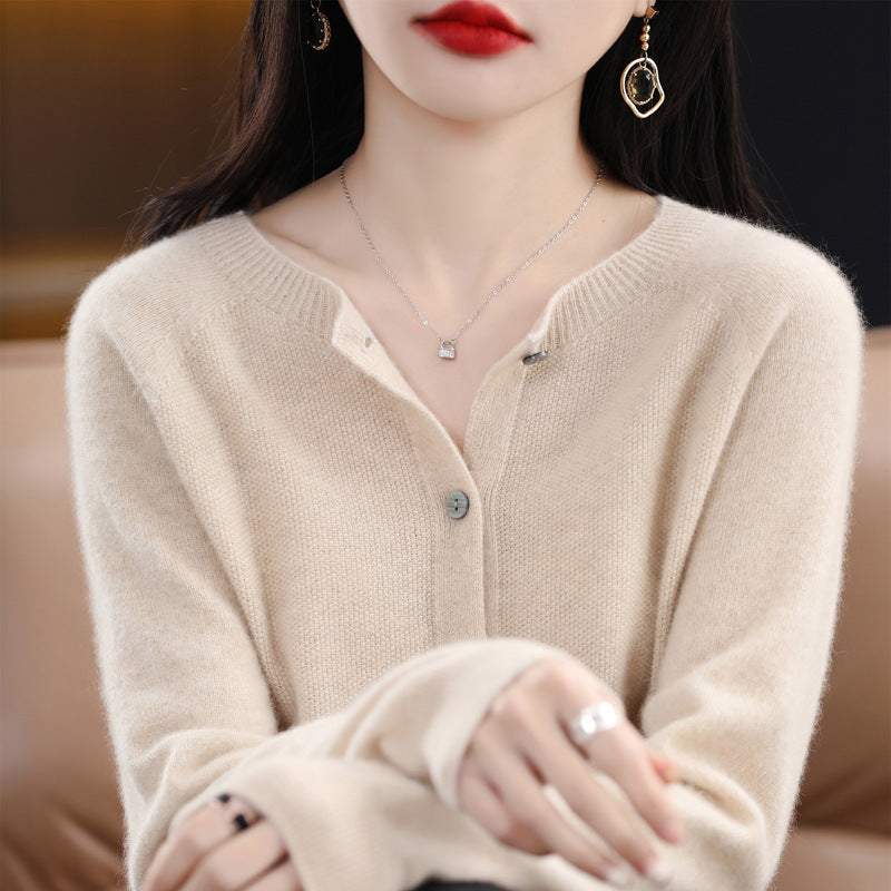 Nicole – Losvallende Cashmere Cardigan voor Dames