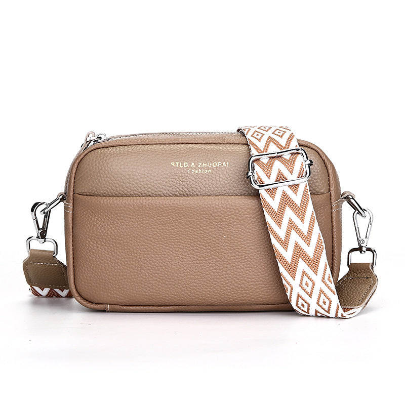 Dames crossbody schoudertas met brede band – Modieus en praktisch voor dagelijks gebruik