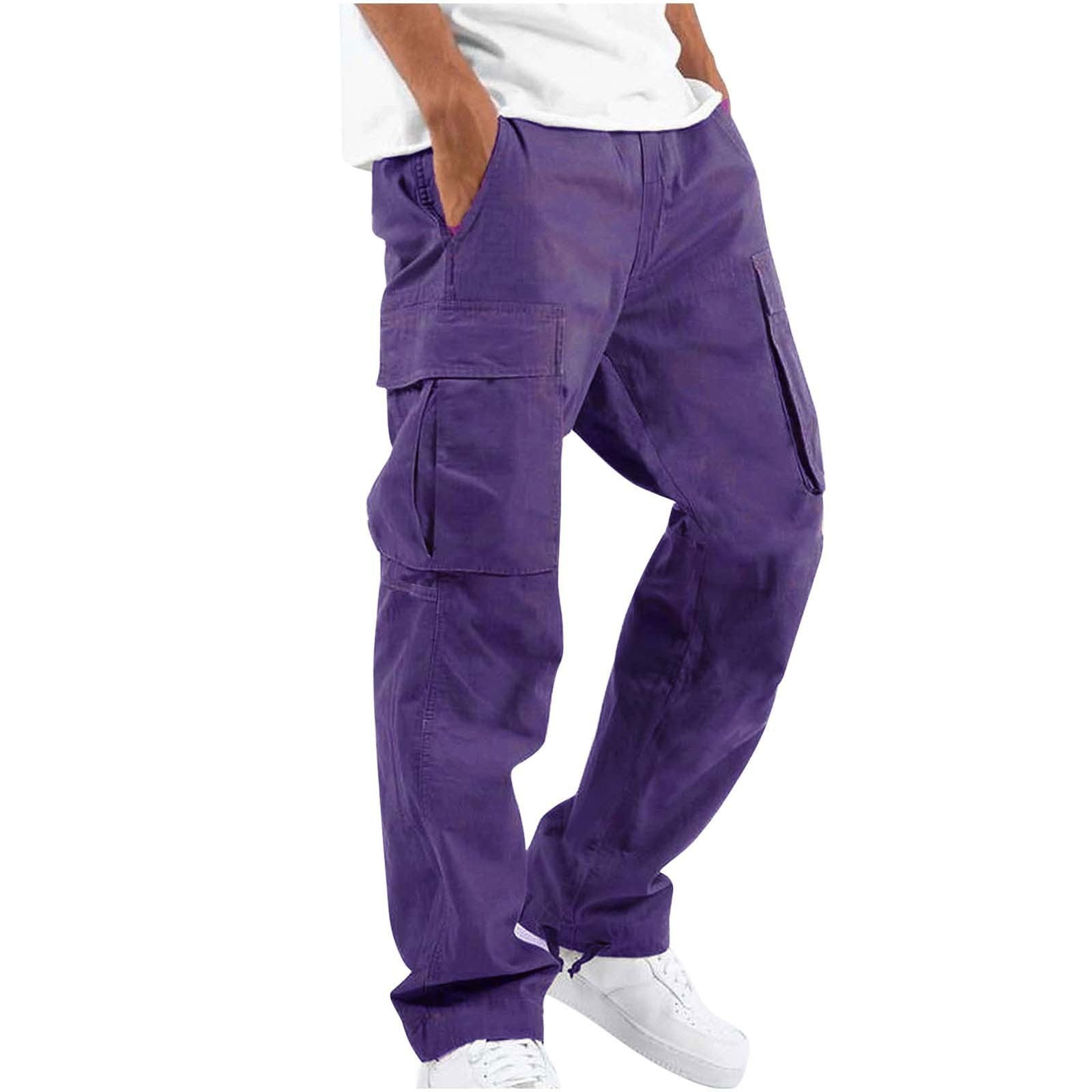 Heren Cargo Broek in Casual Streetwear Stijl met Multifunctionele Zakken