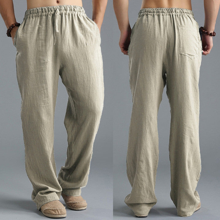 Mick – Ademend Linnen Losse Casual Sportbroek