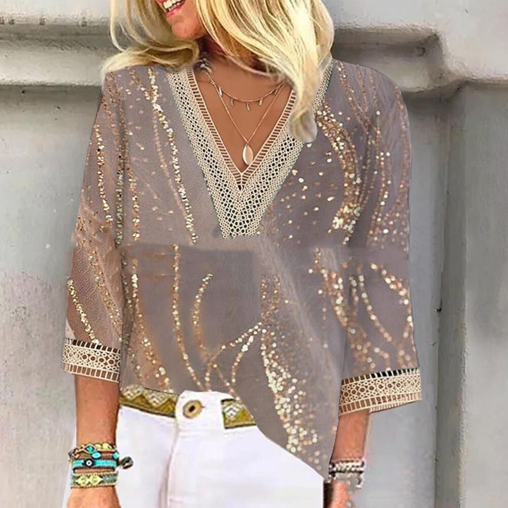Tanya – Mouwloos Casual T-shirt met Print voor Dames