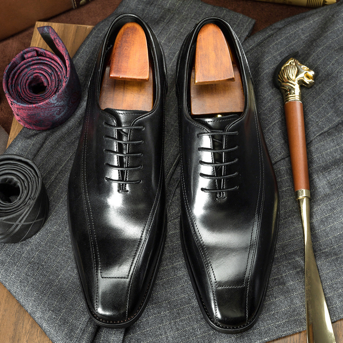 Julian – Casuale Vegan Leren Oxfordschoenen voor Mannen