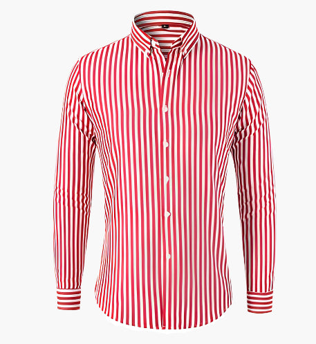 Heren Overhemd Gestreept Slim Fit – Stijlvol en Comfortabel voor Zakelijk & Casual