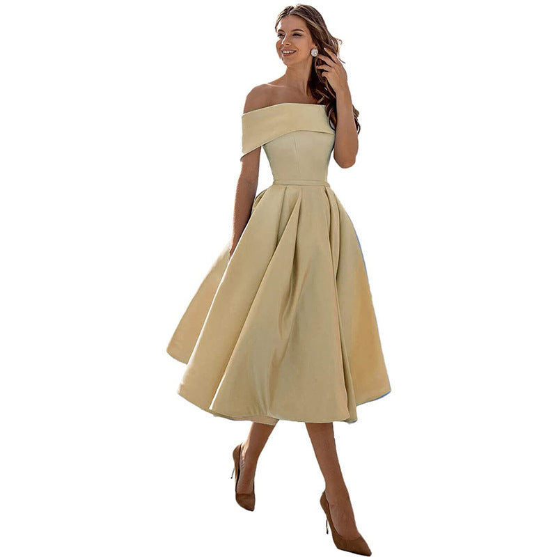 Charlotte – Modieuze Strapless Zijden Feestjurk