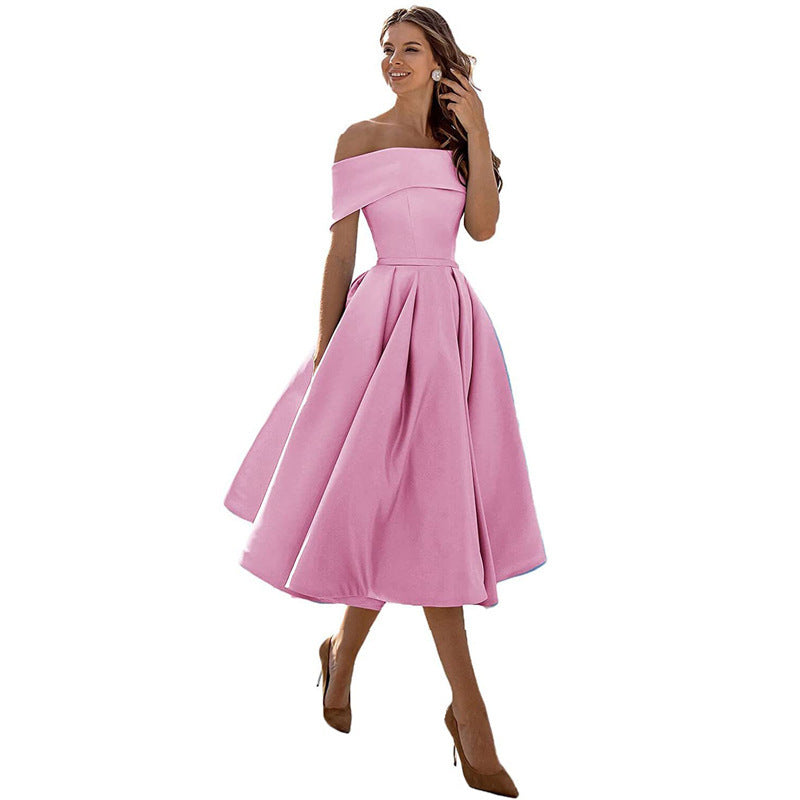 Charlotte – Modieuze Strapless Zijden Feestjurk