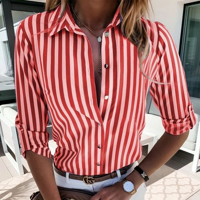 Kate – Gestreepte Damesblouse