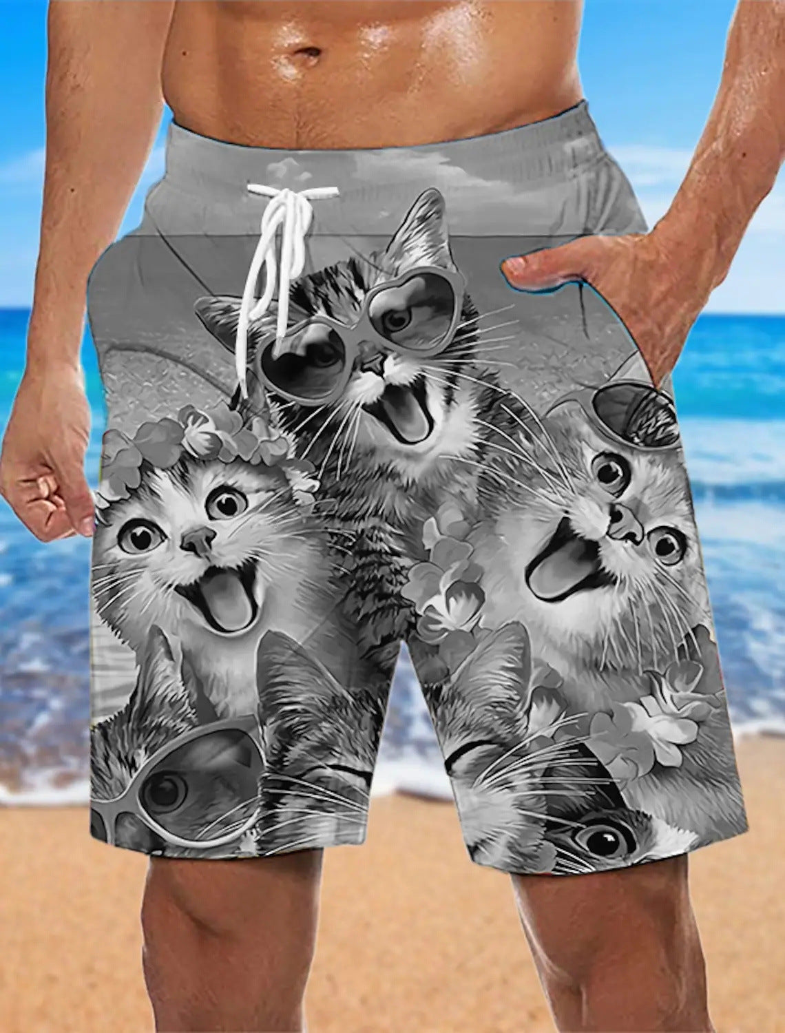 Stan – Losse Strandbroek met 3D-Print