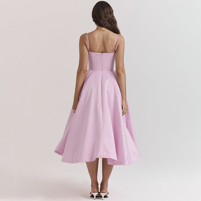 Ruby – Stalen Ring Swing Jurk met Corset
