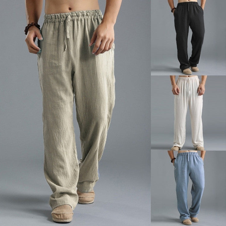 Mick – Ademend Linnen Losse Casual Sportbroek