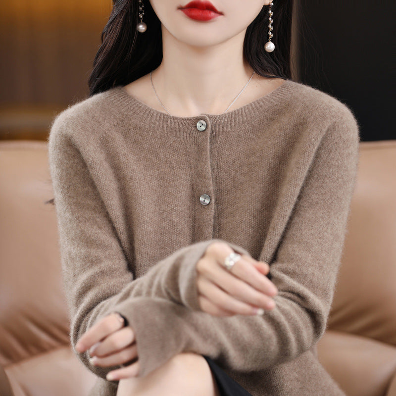 Nicole – Losvallende Cashmere Cardigan voor Dames