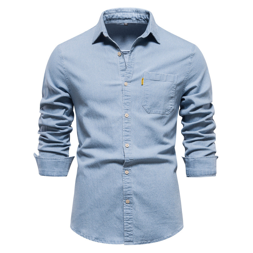 Donald – Casual Denim Overhemd zonder Strijken