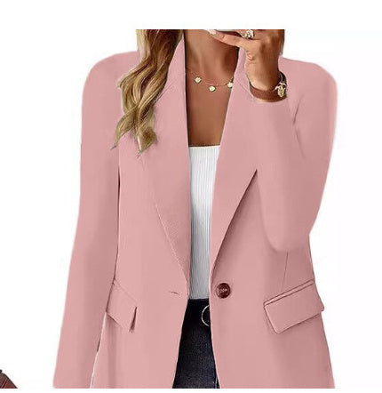 Dames Blazer met Eén Knoopsluiting – Elegante Businesslook voor Werk of Casual Chic