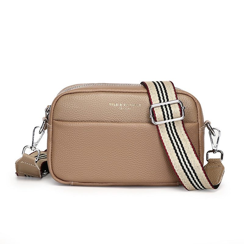 Dames crossbody schoudertas met brede band – Modieus en praktisch voor dagelijks gebruik