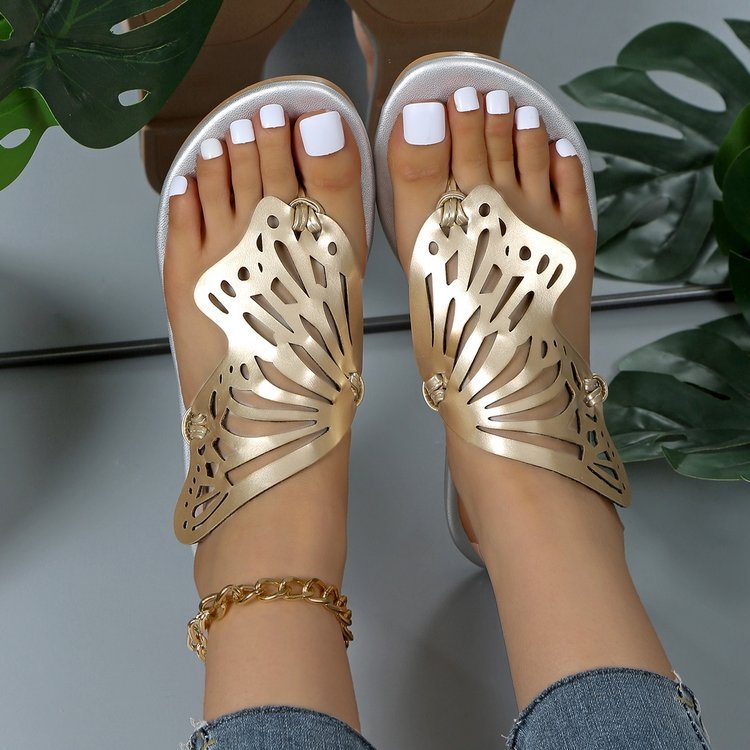 Leanne – Lage Hakken Vlinder Slippers voor Vrouwen