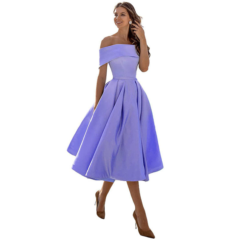 Charlotte – Modieuze Strapless Zijden Feestjurk