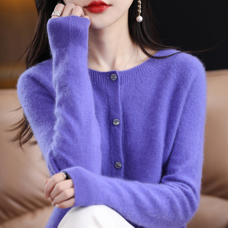 Nicole – Losvallende Cashmere Cardigan voor Dames