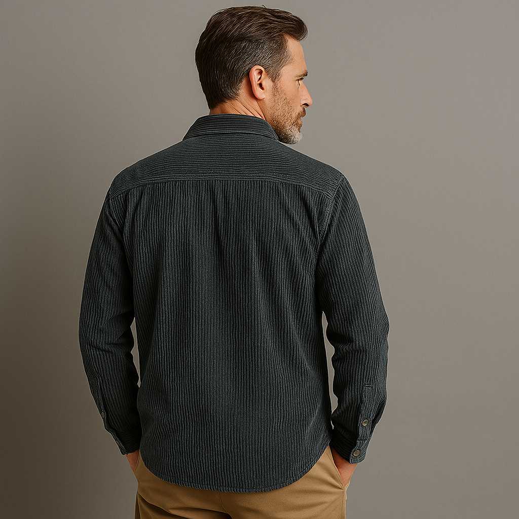 Heren Corduroy Overhemd Casual Stijlvol Voor Dagelijks Gebruik