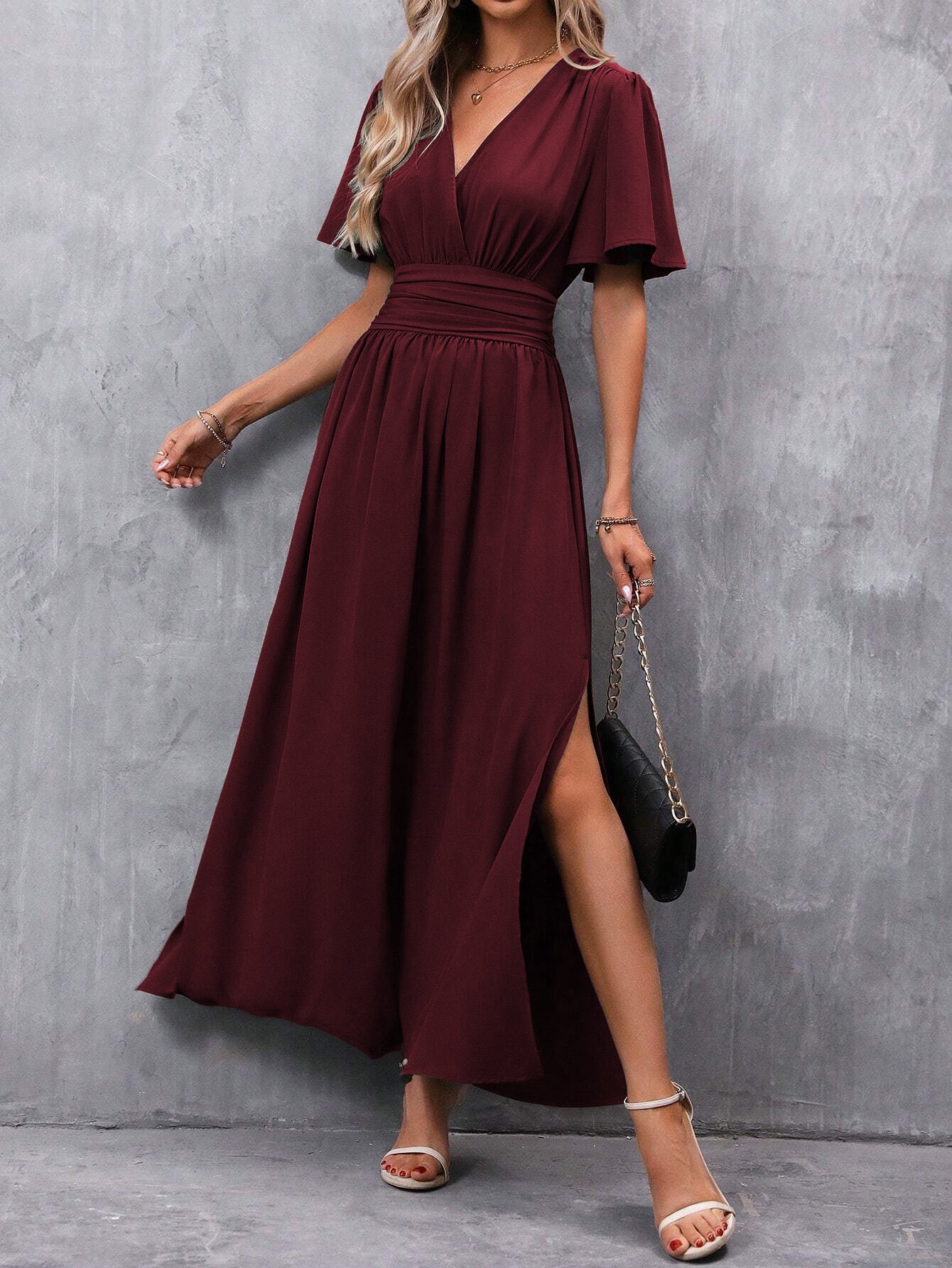 Elizabeth – Elegante Split Jurk