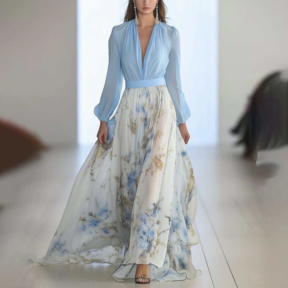 Dames Elegante Maxi Jurk met Plissé Stijl – Perfect voor Lente en Zomerfeesten
