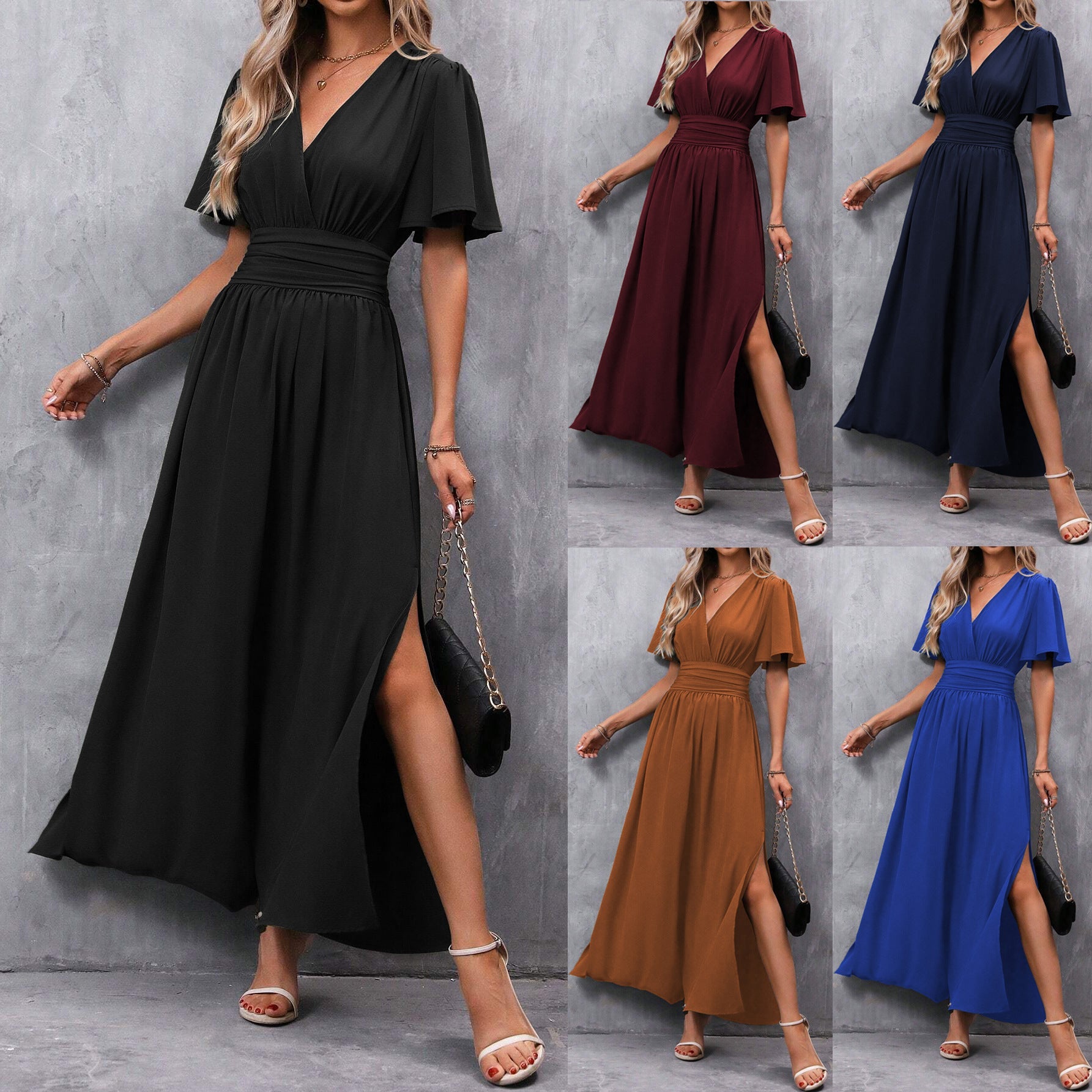Elizabeth – Elegante Split Jurk