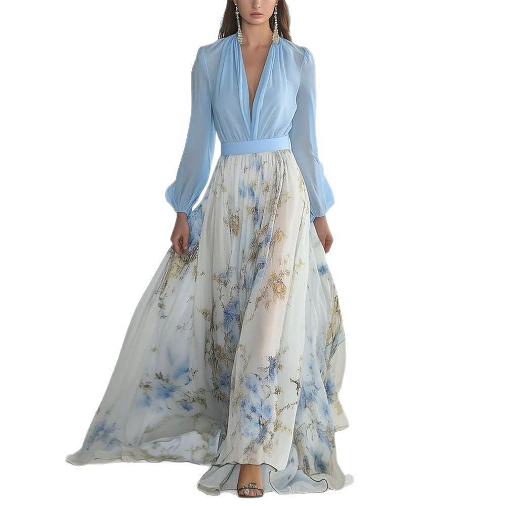 Dames Elegante Maxi Jurk met Plissé Stijl – Perfect voor Lente en Zomerfeesten