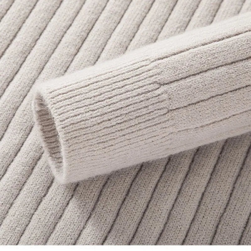 Heren Half-Zip Gebreide Trui – Casual & Comfortabel met Opstaande Kraag