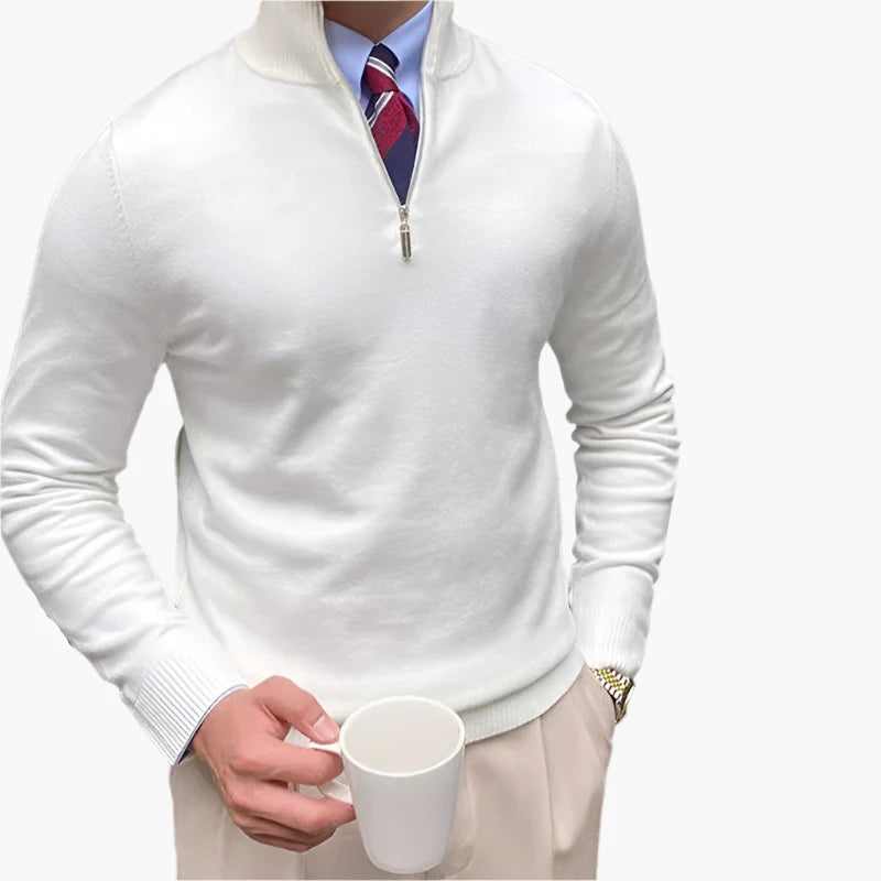 Heren Half-Zip Trui Modern Zakelijk & Casual Stijlvol Comfort