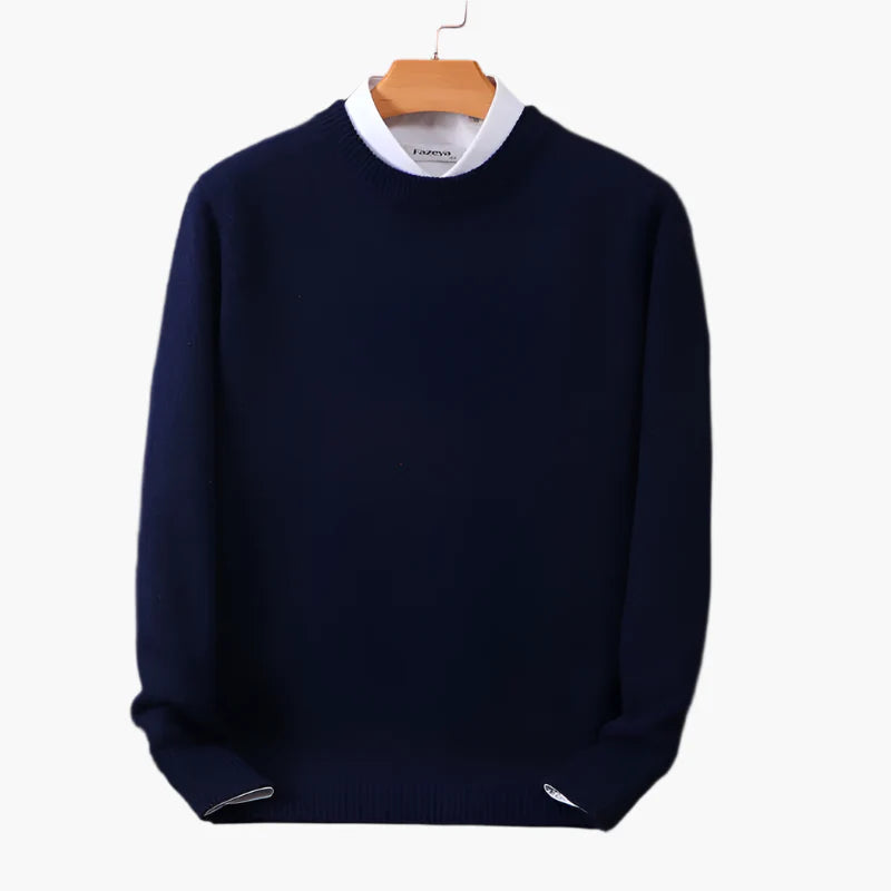 Heren Klassieke Pullover met Kraag – Stijlvolle Trui voor Zakelijk en Casual