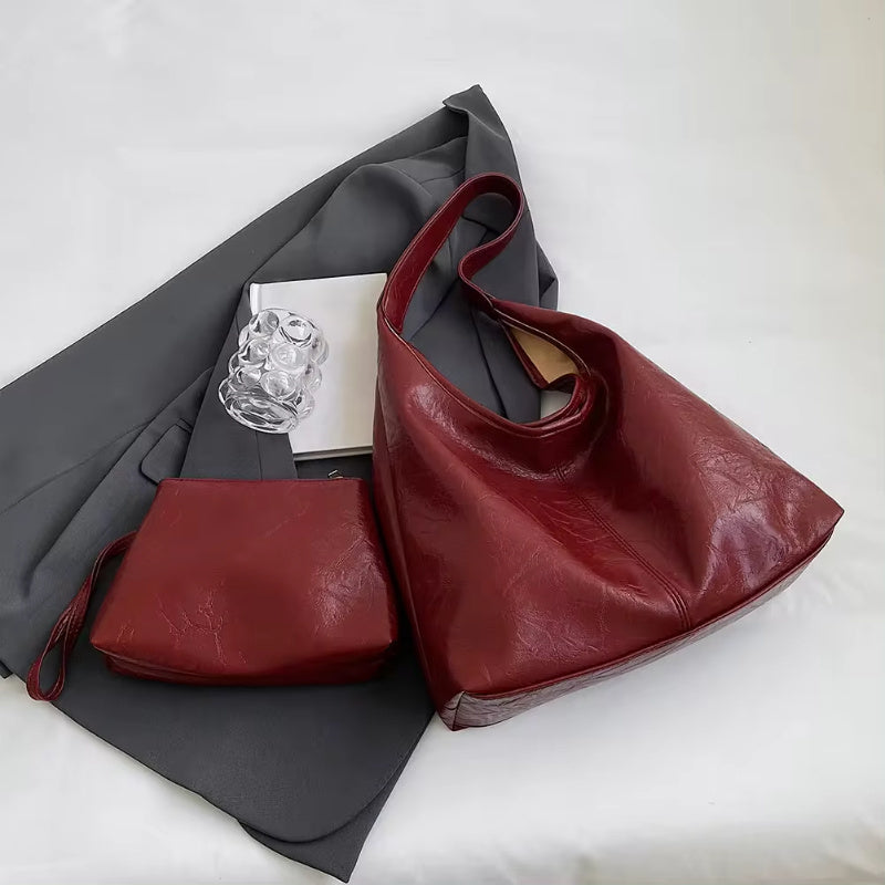 Anna – Vintage Designer Damestas met Grote Capaciteit voor Herfst en Winter